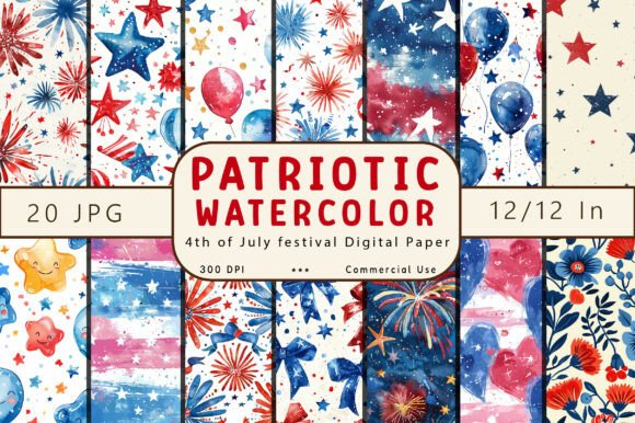 Celebrate Every Moment with Vibrant Watercolor Festival Digital Paper