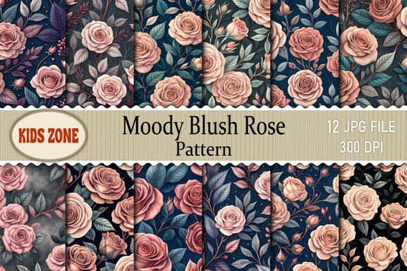 Elevating Brand Aesthetics: The Strategic Rise of the Moody Blush Rose Pattern