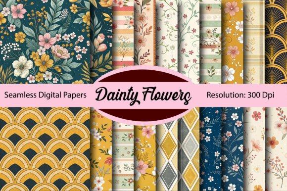 Elevating Visual Identity: The Strategic Role of DAINTY FLOWERS Seamless Digital Paper in Modern Creative Workflows