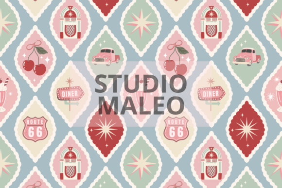 Evaluating the Retro 1950s Diner Americana Pattern for Modern Creative Projects