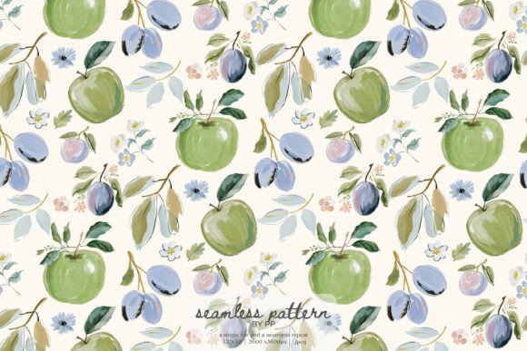 Exploring the Charm of the Green Apple Plum Pattern in Modern Design