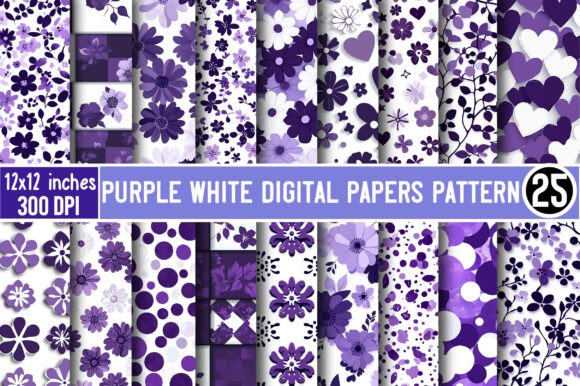 Mastering the Purple White Digital Papers Pattern for Professional Designs