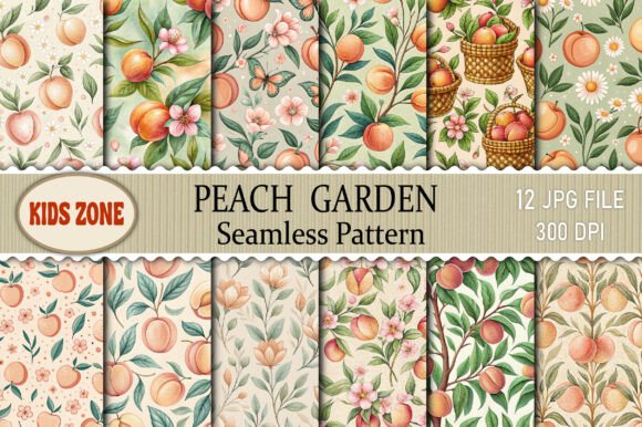 Peach Garden Seamless Pattern: A Designer's Guide