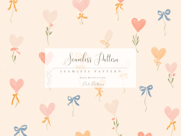 Seamless Heart Valentine Pattern PNG for Creators