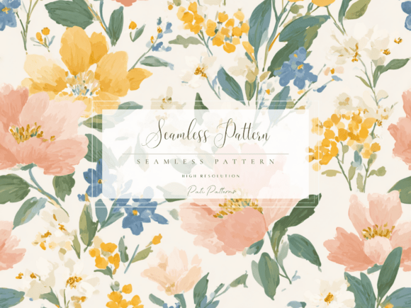 Spring Floral Seamless Pattern PNG: Design Essentials