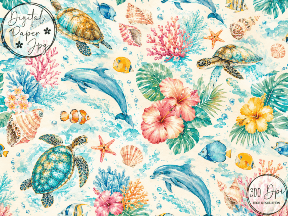 Summer Beach Seamless Pattern for Creative Designs