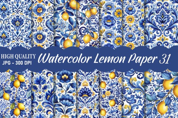 Unlocking Creative Potential with High-Resolution Watercolor Lemon Paper Assets