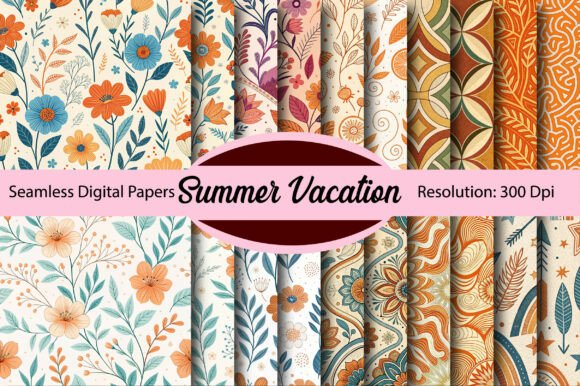Unlocking Creative Potential with Summer Vacation Seamless Digital Paper