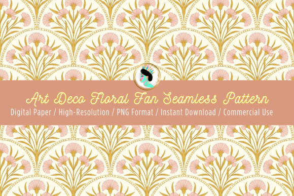 Unlocking the Potential of the Art Deco Floral Fan Seamless Pattern PNG